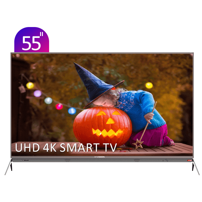 تلویزیون UHD 4K هوشمند ایکس‌ویژن سری 6 مدل XKU645 سایز 55 اینچ