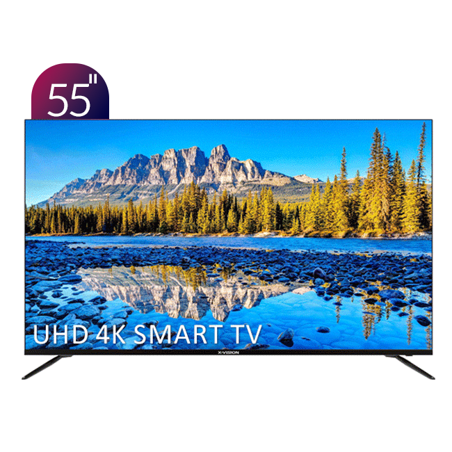 تلویزیون UHD 4K هوشمند ایکس‌ویژن سری 7 مدل XCU735 سایز 55 اینچ